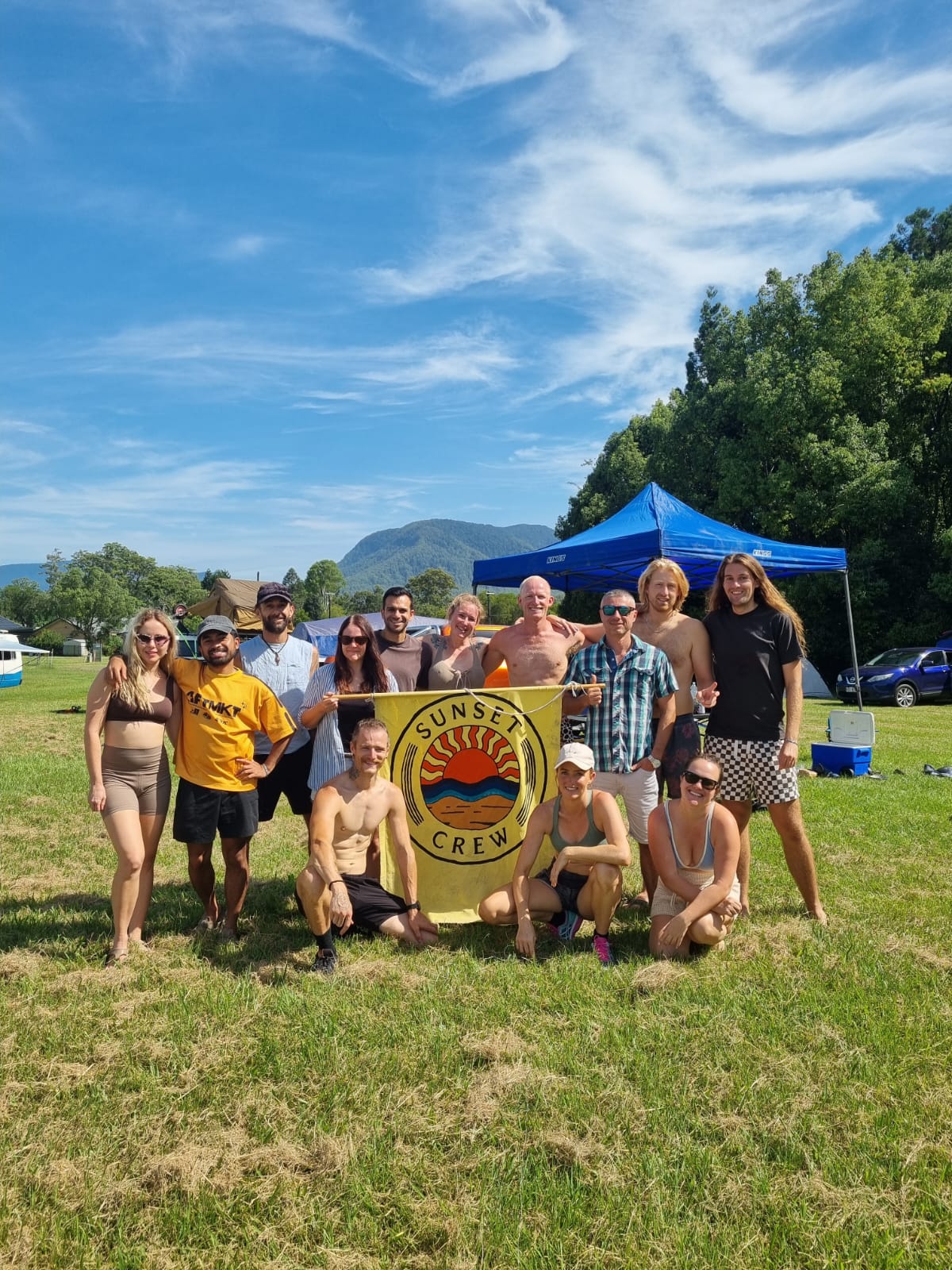 Sunsetcrew friends camping